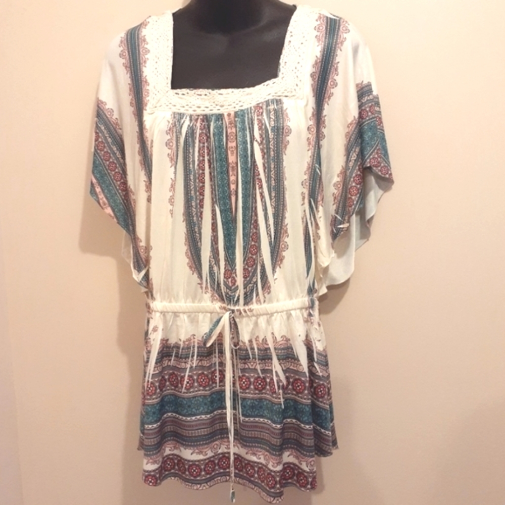 🤠3 for $25- Wrangler Western Boho Blouse, Size Medium🤠